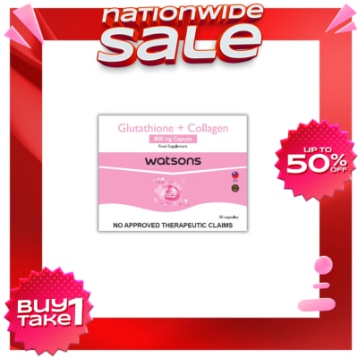 WATSONS GENERICS Glutathione + Collagen 800mg 1 Capsule