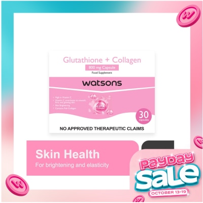 WATSONS GENERICS WATSONS GENERICS Glutathione + Collagen 800mg Sold Per Piece image