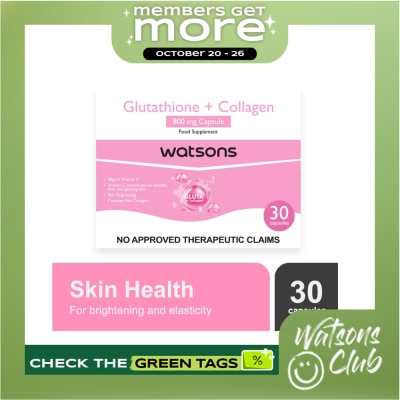 WATSONS GENERICS WATSONS GENERICS Glutathione + Collagen 800mg Sold Per Piece image