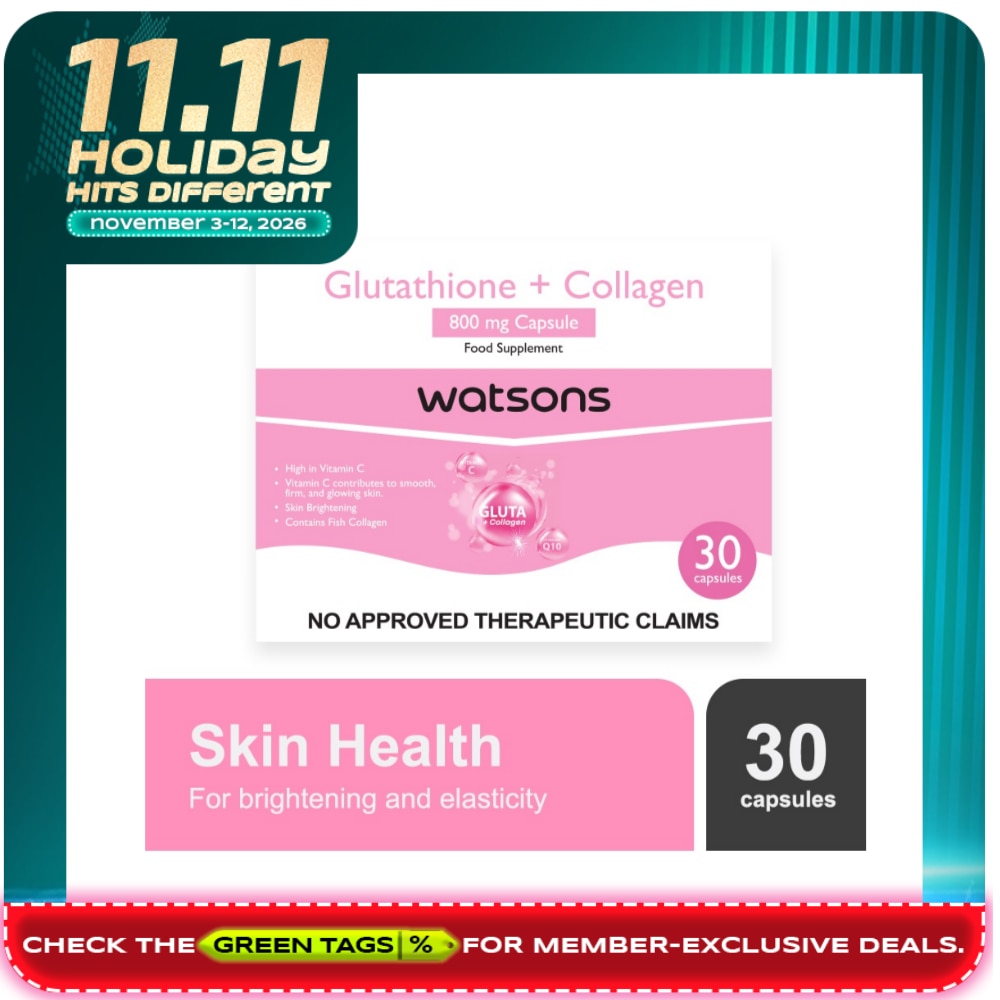 WATSONS GENERICS Glutathione + Collagen 800mg Sold Per Piece image