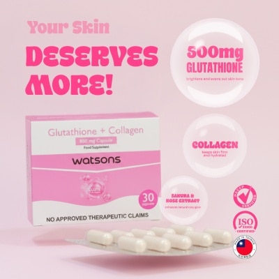 WATSONS GENERICS, WATSONS GENERICS Glutathione + Collagen 800mg Sold Per  Piece