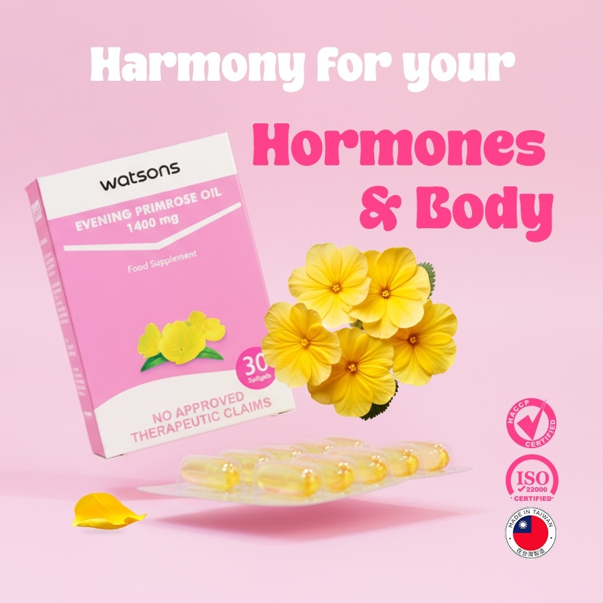 WATSONS GENERICS Evening Primrose Oil Softgel Capsule 1400mg Sold Per Piece