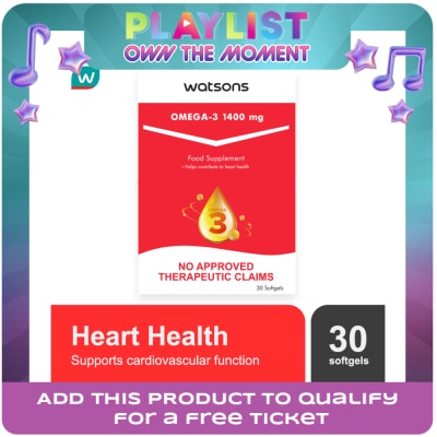 WATSONS GENERICS - WATSONS GENERICS WATSONS GENERICS Omega 3 Softgel Capsule 1400mg Sold Per Piece