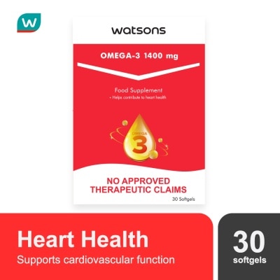 WATSONS GENERICS WATSONS GENERICS WATSONS GENERICS Omega 3 Softgel Capsule 1400mg Sold Per Piece