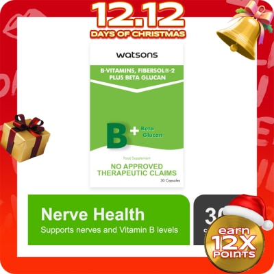 WATSONS GENERICS WATSONS GENERICS B Complex Plus Capsule 500mg x 1 Capsule Expiry: August 11, 2026)
