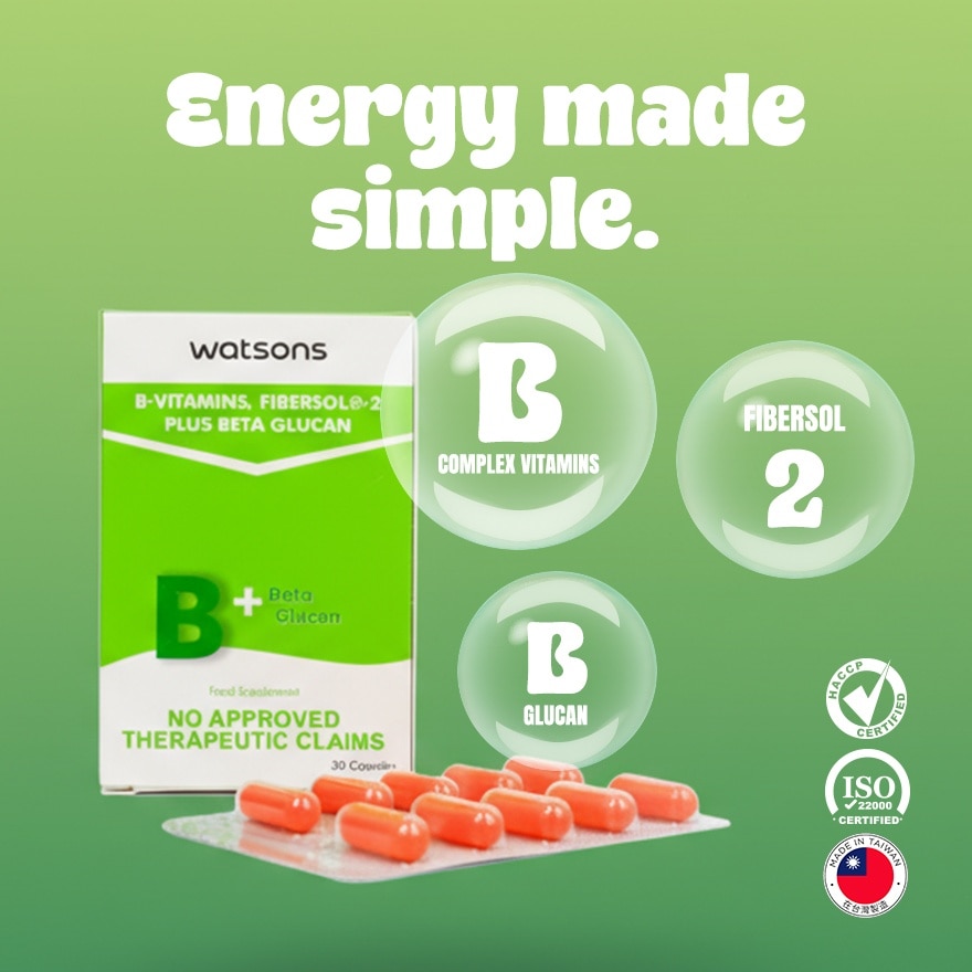 WATSONS GENERICS B Complex Plus Capsule 500mg x 1 Capsule Expiry: August 11, 2026)
