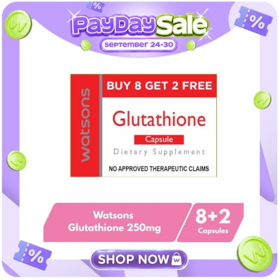 WATSONS GENERICS WATSONS Glutathione 250mg 8+2 Capsule image