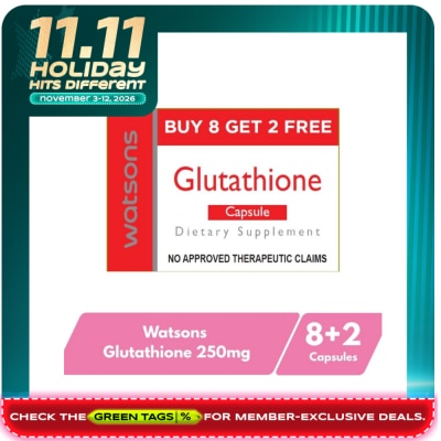 WATSONS GENERICS WATSONS Glutathione 250mg 8+2 Capsule image