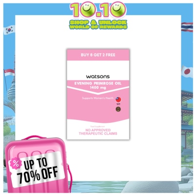 WATSONS GENERICS WATSONS Evening Primrose Oil Softgel 1400mg 8+2 Capsules
