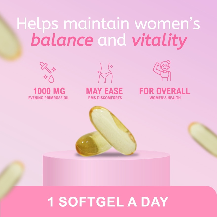 WATSONS Evening Primrose Oil Softgel 1400mg 8+2 Capsules