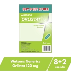 WATSONS Orlistat 120mg 8+2 Capsules