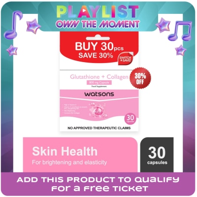 WATSONS GENERICS - WATSONS GENERICS Glutathione + Collagen 800mg Capsule 30s