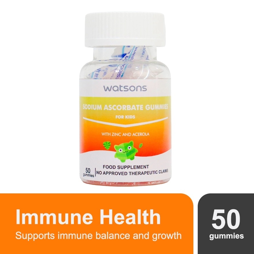 WATSONS GENERICS Sodium Ascorbate Gummies with Zinc and Acerola for Kids (Expiry: Dec 13, 2025)