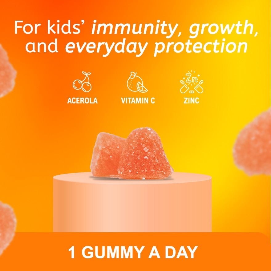 WATSONS GENERICS Sodium Ascorbate Gummies with Zinc and Acerola for Kids (Expiry: Dec 13, 2025)