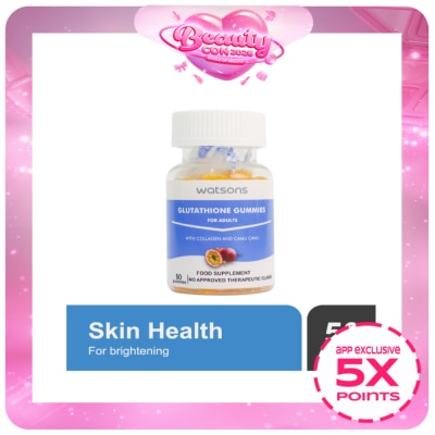 WATSONS GENERICS - WATSONS GENERICS Glutathione Gummies with Collagen and Camu Camu for Adults (Expiry: Jan. 2027)