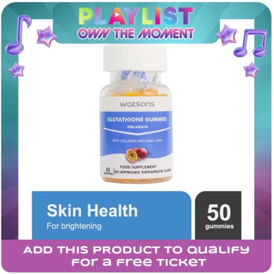 WATSONS GENERICS - WATSONS GENERICS Glutathione Gummies with Collagen and Camu Camu for Adults (Expiry: Jan. 2027)