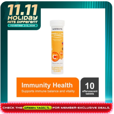 WATSONS GENERICS Vitamin C + Zinc + Vitamin D 2500mg per Effervescent Tablet image