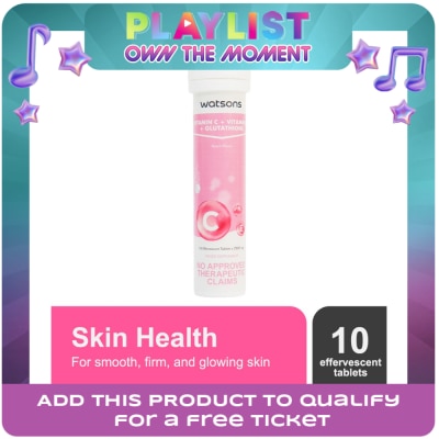 WATSONS GENERICS - Vitamin C + Vitamin E + Glutathione Effervescent Tablet 10s