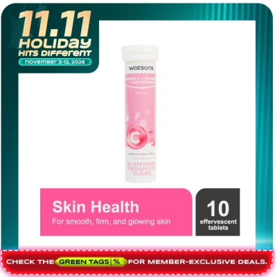WATSONS GENERICS Vitamin C + Vitamin E + Glutathione Effervescent Tablet 10s image