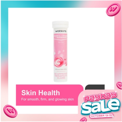 WATSONS GENERICS Vitamin C + Vitamin E + Glutathione Effervescent Tablet 10s image