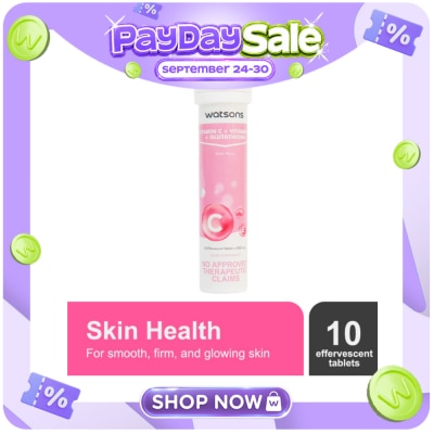 WATSONS GENERICS Vitamin C + Vitamin E + Glutathione Effervescent Tablet 10s image