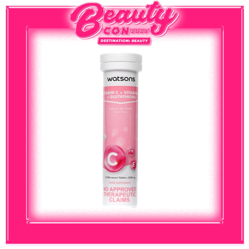 Vitamin C + Vitamin E + Glutathione Effervescent Tablet 10s