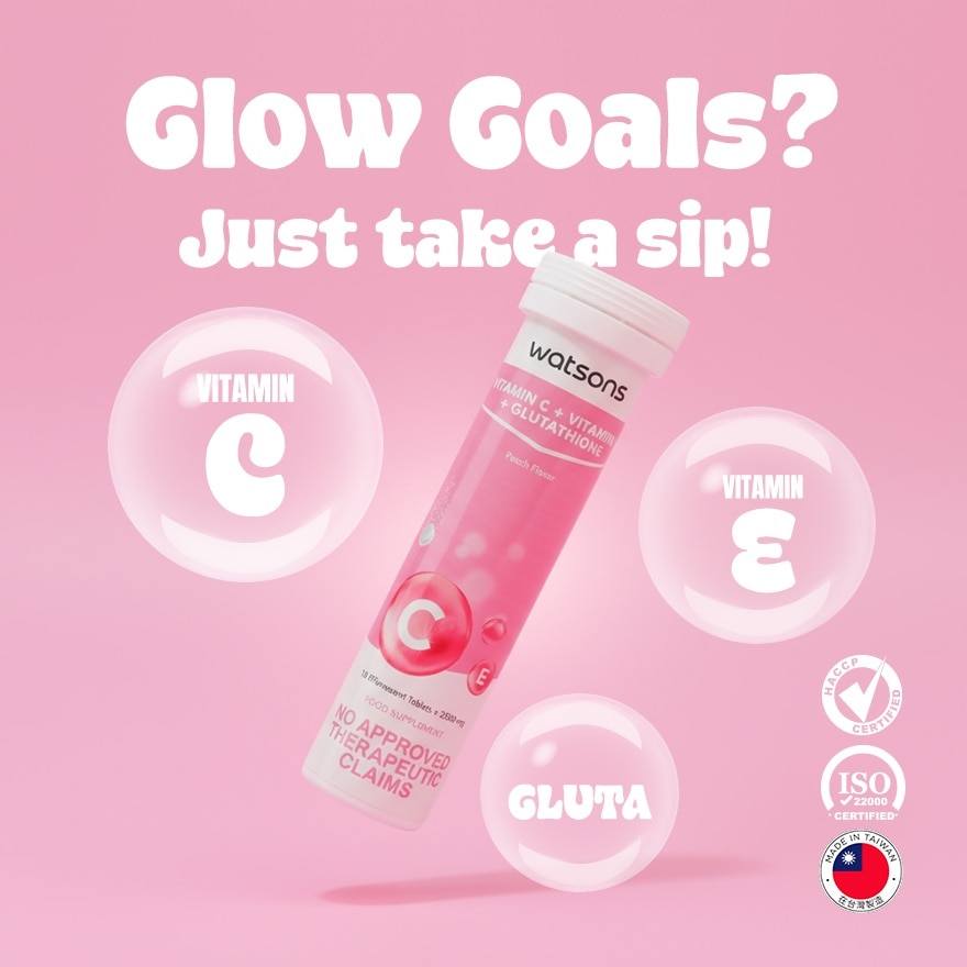 Vitamin C + Vitamin E + Glutathione Effervescent Tablet 10s