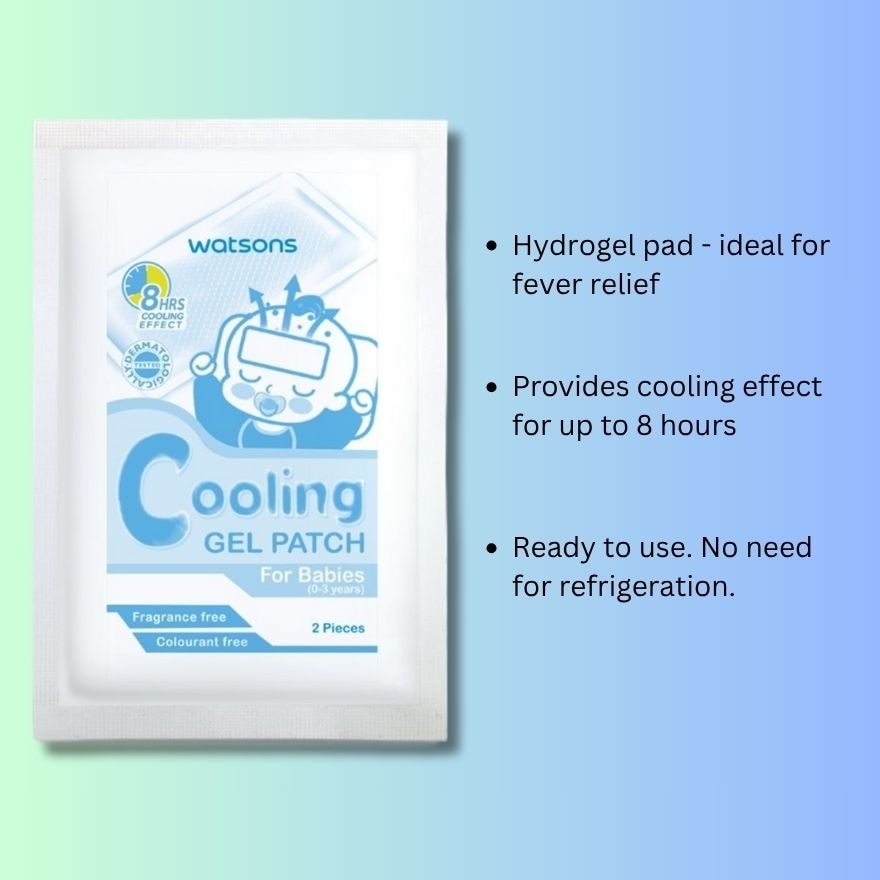 WATSONS Babies Cooling Gel Patch 2 sheets per pack