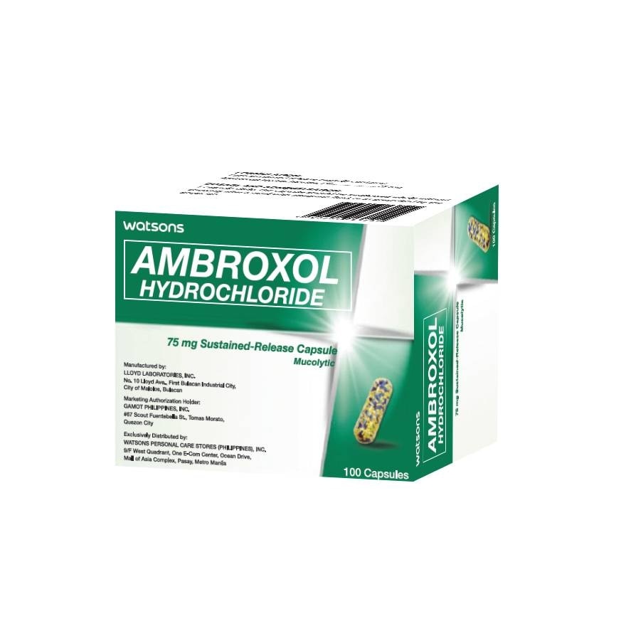 WATSONS Ambroxol Hydrochloride Sustained-Release Capsule 75mg (Sold Per Piece)