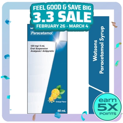 WATSONS GENERICS WATSONS Paracetamol Oral Suspension 60ml