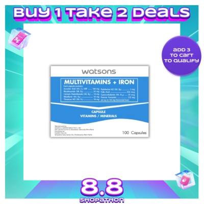WATSONS GENERICS Multivitamins with Iron 1 Capsule