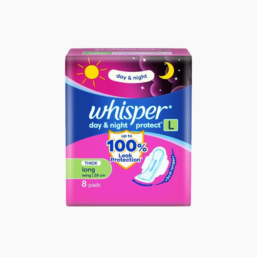 WHISPER Day & Night Protect Long with Wings 8s