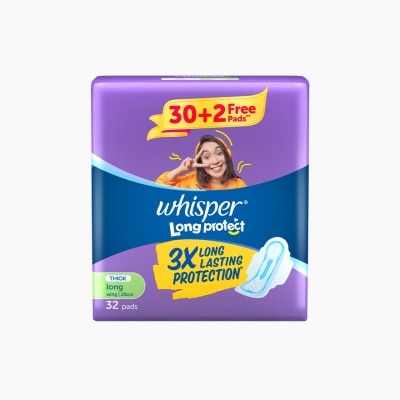 WHISPER WHISPER Long Protect with Wings 32s